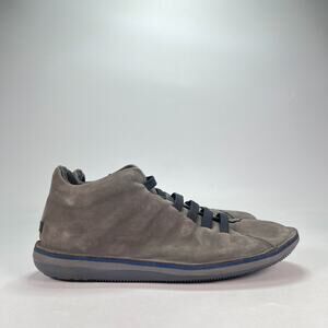Camper Beetle Gray Suede Elastic Laces Chukka Ankle Boots Men's Sz EU 9.5 US 42